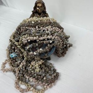 Shell Necklace Mini Shells Extra Long Nautical Ocean Sea Life 36-40” Lot…